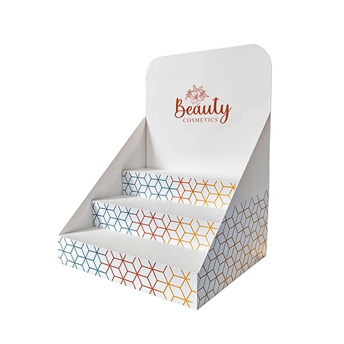 Counter display box with colorful printing and custom divider insert